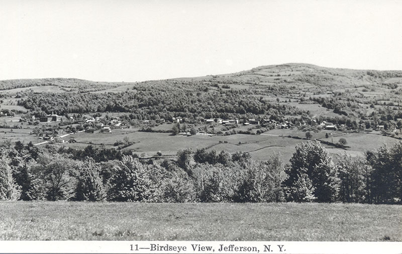 Jefferson postcard 11 Birdseye View of Jefferson